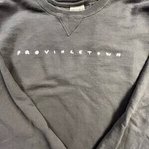 Provincetown Comfort Wash Sweatshirt Adult Medium Charcoal Gray Fleece